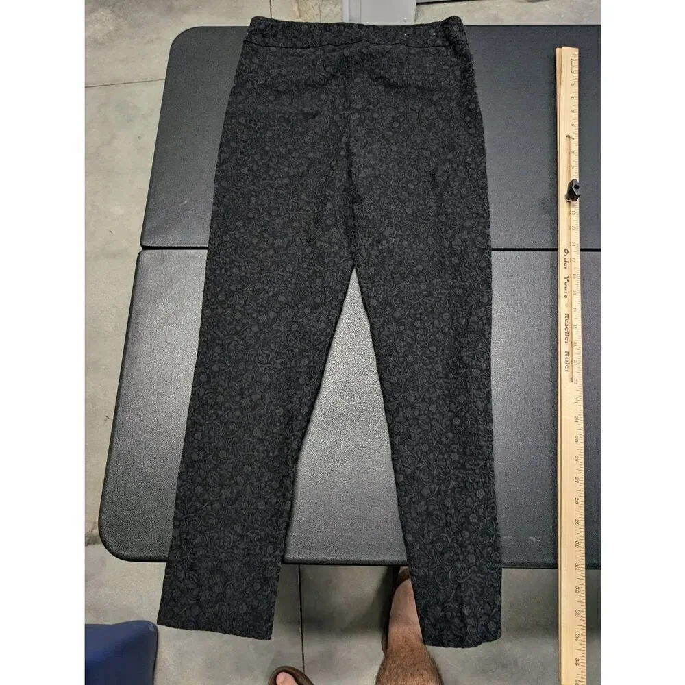 Renuar  Pull-On Stretch Black Grey Pockets Pants Women's 6